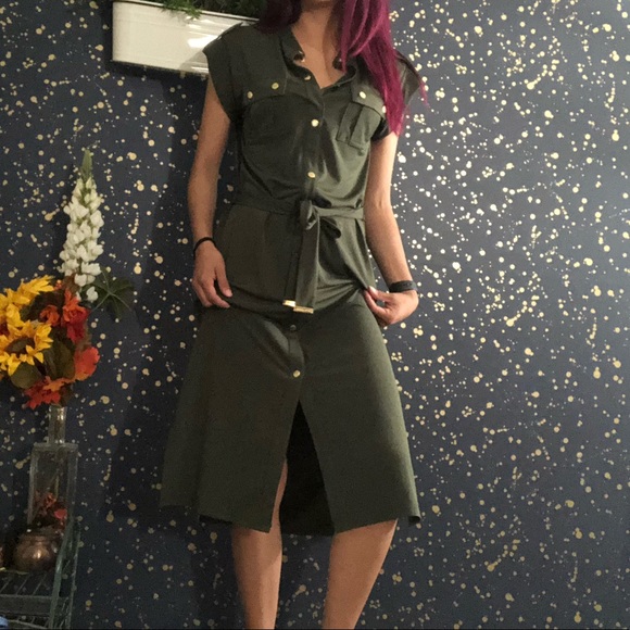 Michael Kors olive green dress 💚 - Picture 6 of 8